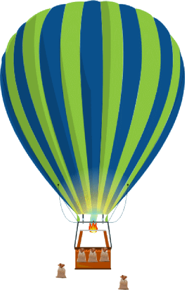Vintage Hot Air Balloon Clip Art - Hot Air Balloons Clip Art (378x592), Png Download