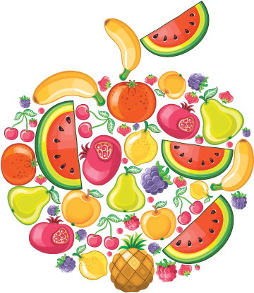 De Nuevo Este Curso Vamos A Formar Parte Del Programa - Dibujos Animados Fruta Png (374x415), Png Download