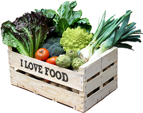 Caja De Verdura 100% Ecológica - Cesta De Verduras Ecologicas (493x392), Png Download