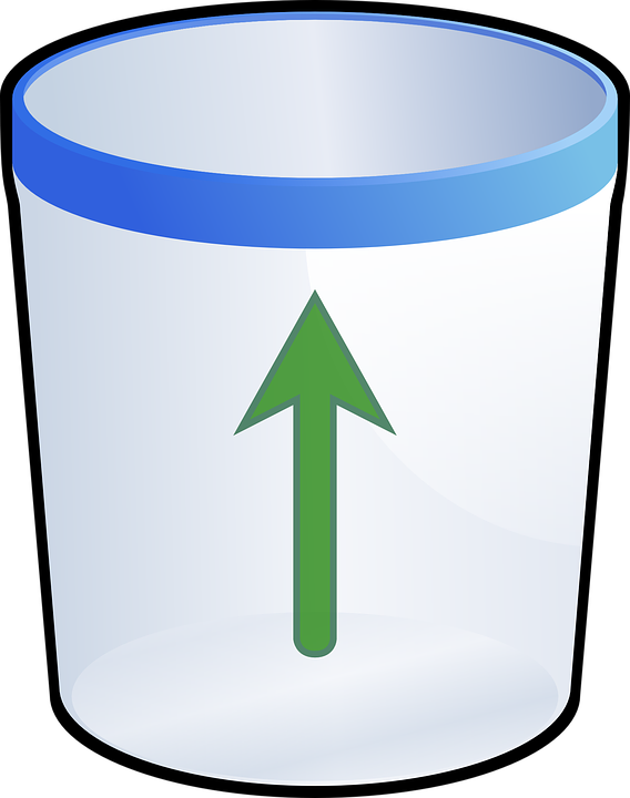 Trash Bin Clip Art - Trash Bin (468x593), Png Download