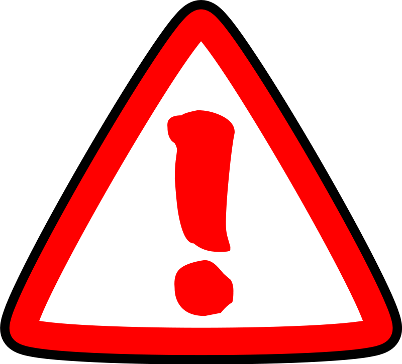 Image Of Caution Clipart Caution Sign Clip Art Free - Error Clipart (800x726), Png Download