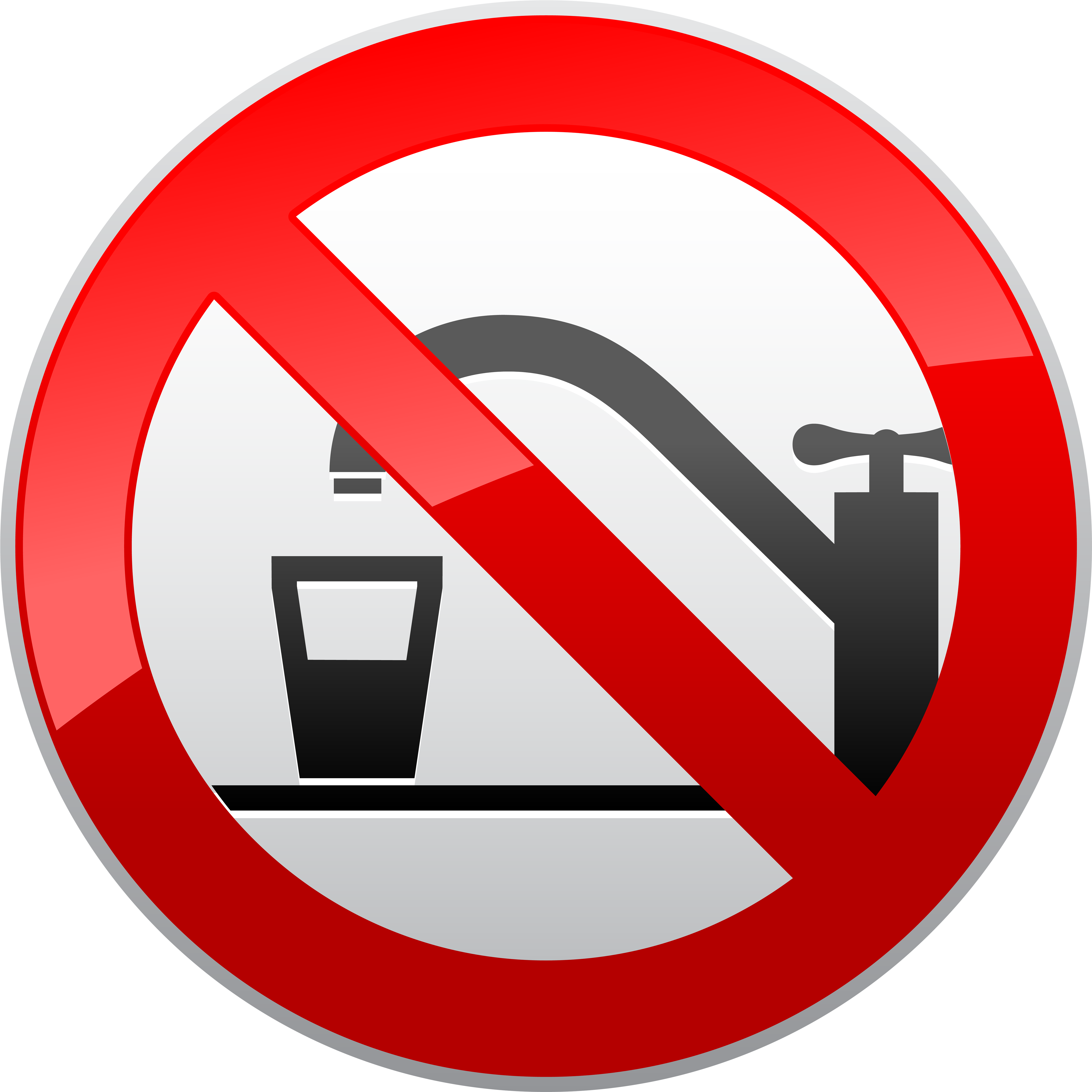 Not Drinking Water Prohibition Sign Png Clipart - Hammersmith (5000x5000), Png Download
