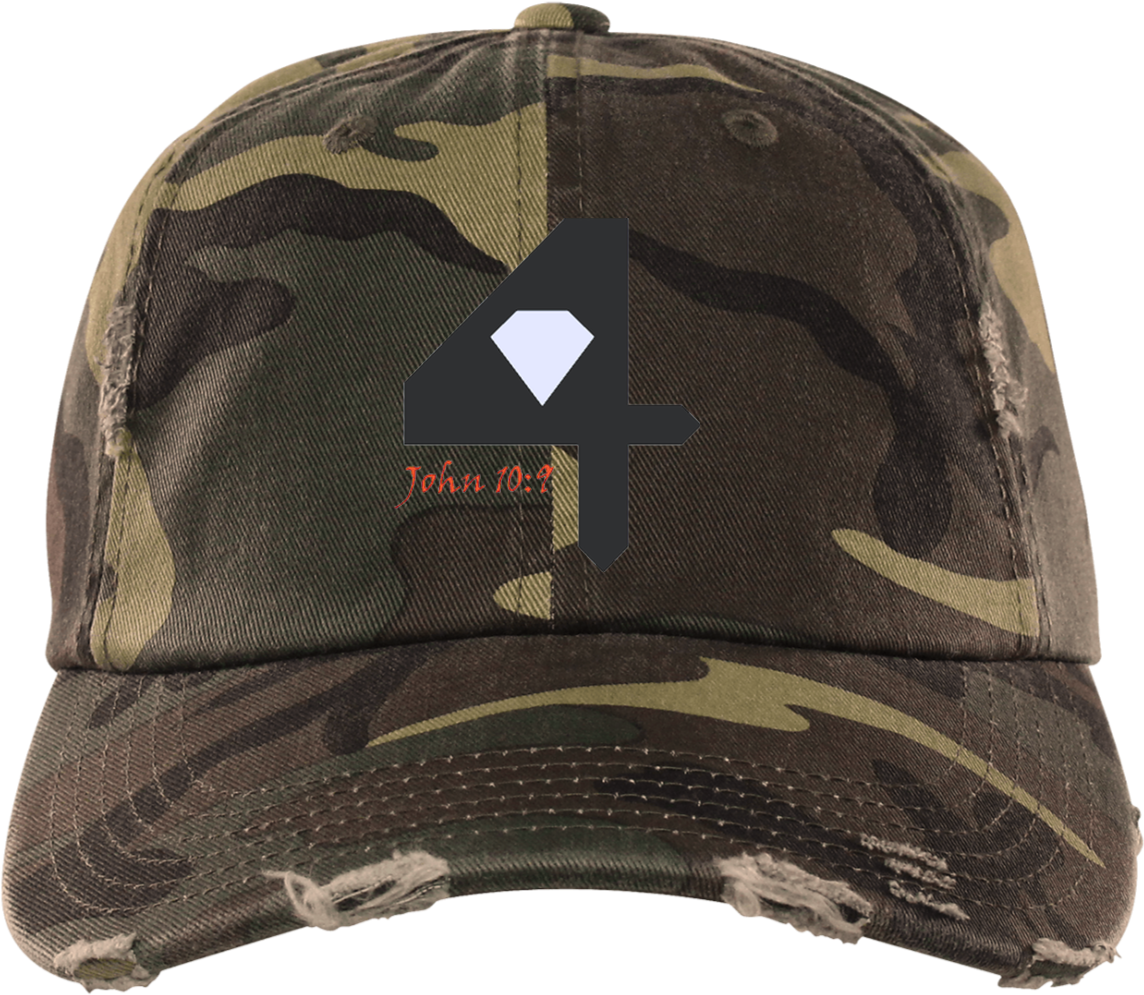 Distressed "john - Hat (1155x1155), Png Download