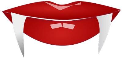 Vampire Mouth Close Up - Vampire Teeth Transparent Background (400x400), Png Download