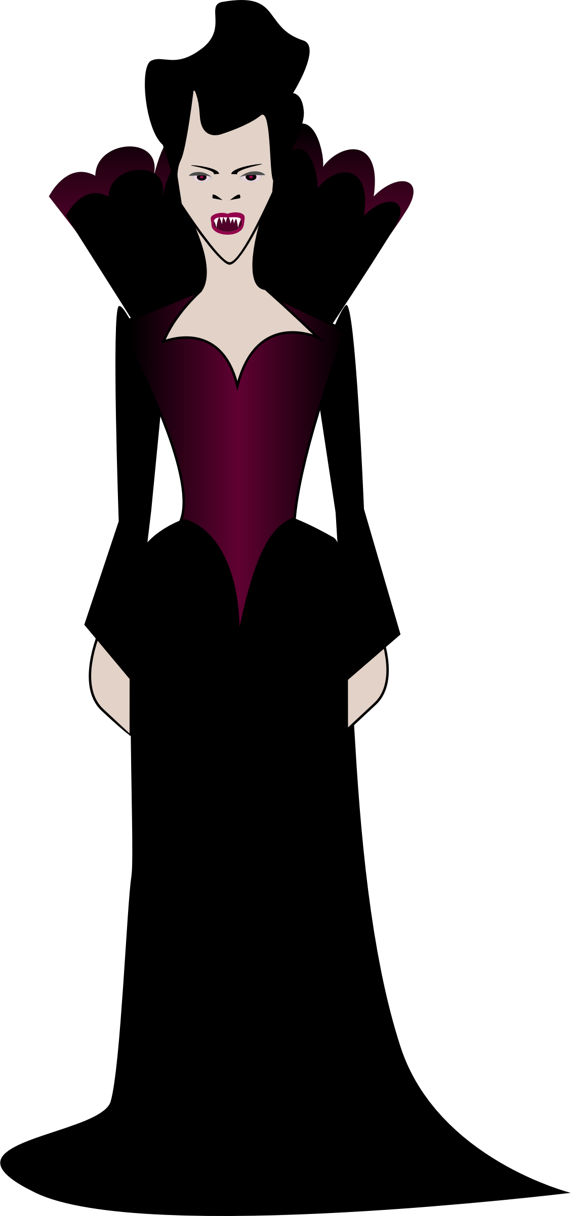 This Free Icons Png Design Of Lady Vampire (1128x2400), Png Download