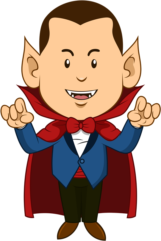 Cute Dracula Clipart This Cute Cartoon Clip Art Of - Dracula Clipart (600x856), Png Download