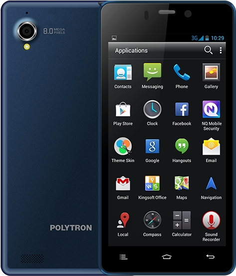 W8480 Blue - Polytron Crystal 4 (810x570), Png Download