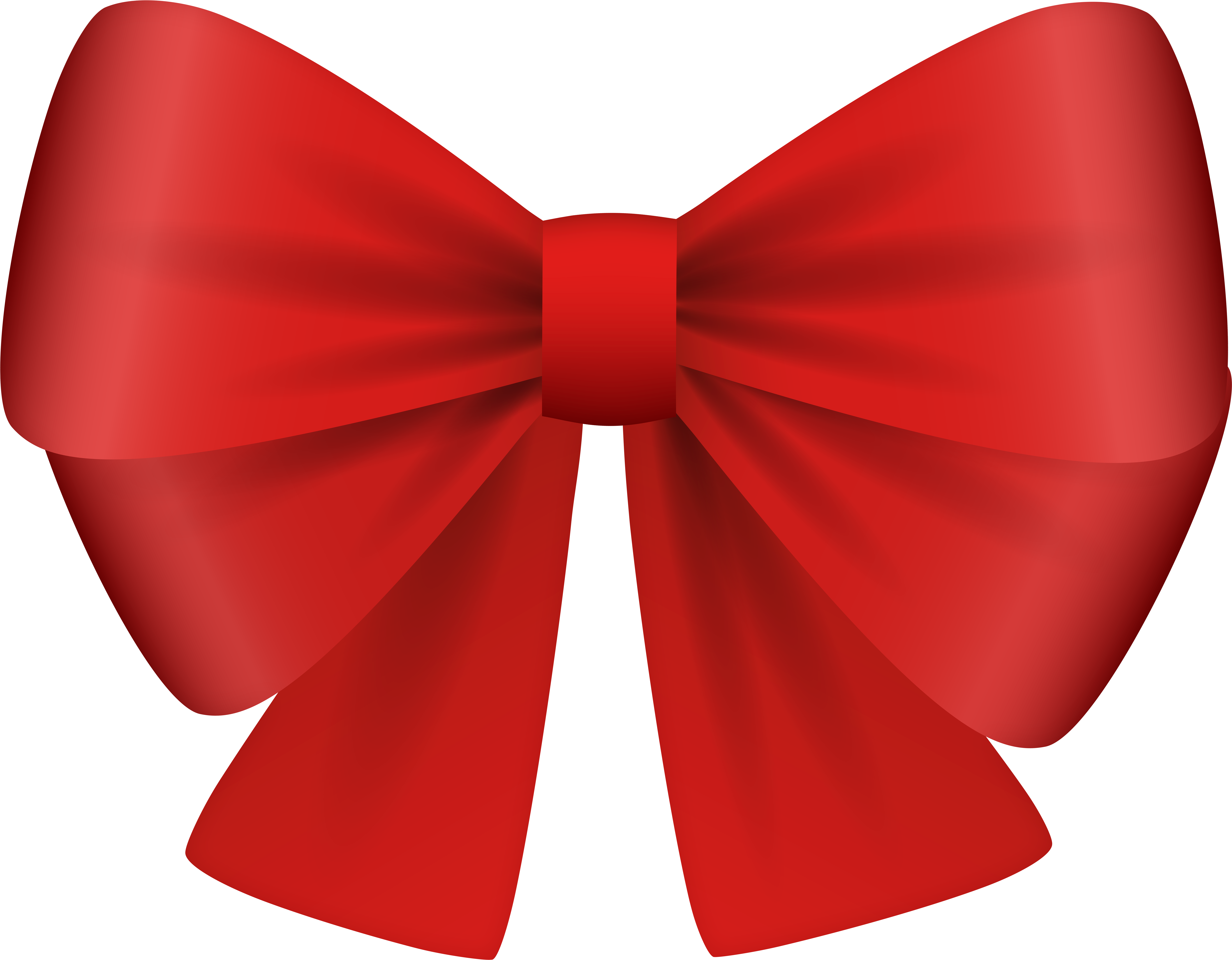Red Bow Png Clip Art Image - Clip Art (600x469), Png Download