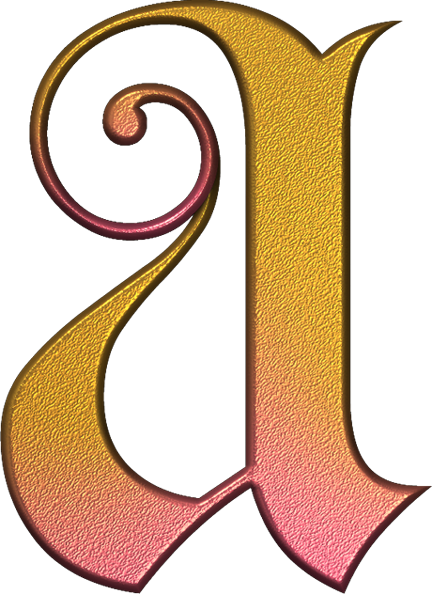 Letras Decorativas Coração Png (432x594), Png Download