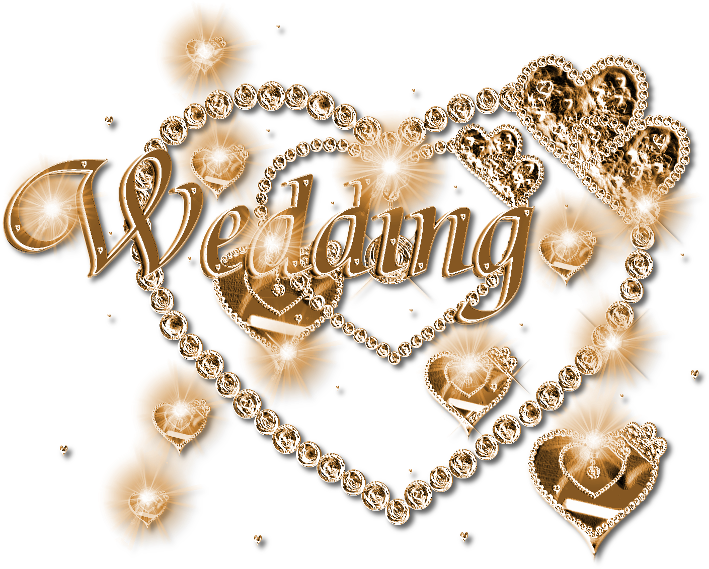 Gold Metal Wedding Design Clip Art By Jssanda On Deviantart - Wedding Clipart Designs Png (1600x1232), Png Download
