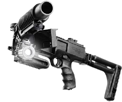 40mm Grenade Launcher - Corner Shot Gun Pakistani (399x338), Png Download