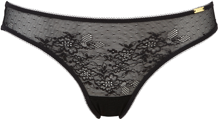 Glossies Lace Brief Black - Undergarment (800x1000), Png Download