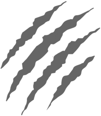 Claws Grey Scratch Transparent Png - Claw Scratch (400x400), Png Download