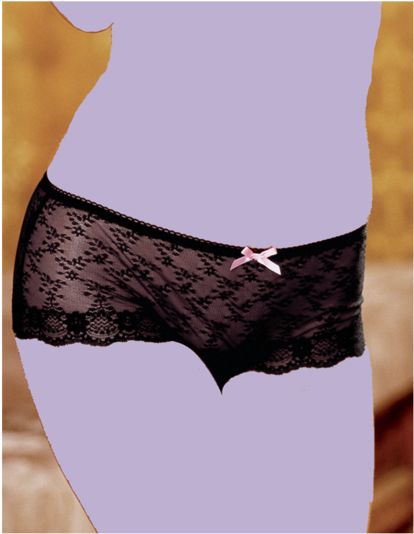 Lace Open Crotch Panty With Lace Up Back - Morris Costumes Panties W/lace Up Bk/pk 3x/4x, Black (600x600), Png Download