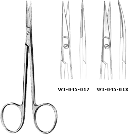 Tijera Iris Curva Y Recta (500x500), Png Download