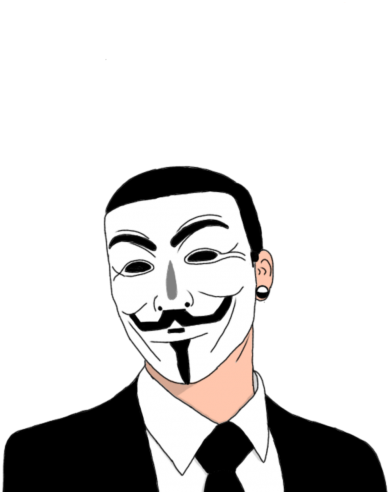 Cartoon Anonymous Png (500x500), Png Download