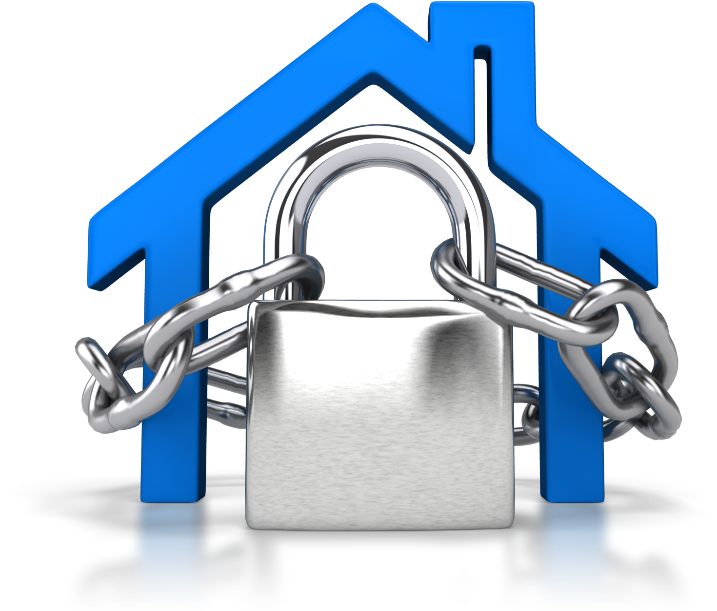Padlock House Free Png Image - House Outline Clip Art (1600x1300), Png Download