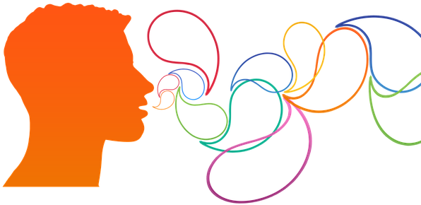 Communication Head Balloons Man Think Face - Hablar Rapido Png (637x340), Png Download