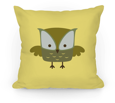 Cute Owl Pillow - Pillow (484x484), Png Download