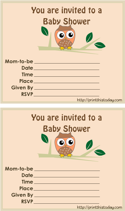 Free Printable Owl Baby Shower Invitations - Baby Shower (612x756), Png Download