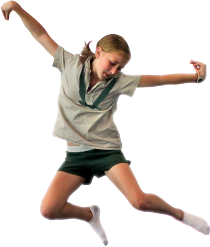 Girl Jump Png (440x500), Png Download