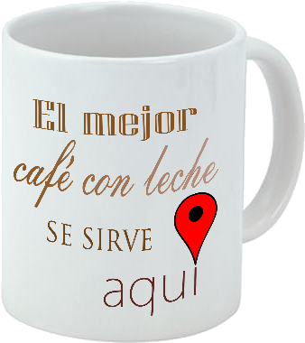 Taza Café Con Leche - Secret Santa Gift For Friends (500x500), Png Download