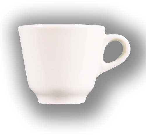 Taza Cónica Café Solo 60ml Plato, 6 Unidades - Cup (500x500), Png Download