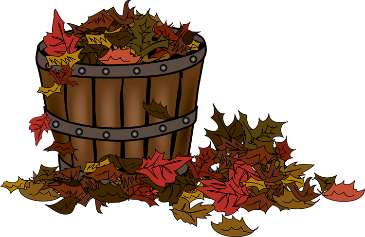 Fall - Autumn Clip Art Basket (750x488), Png Download