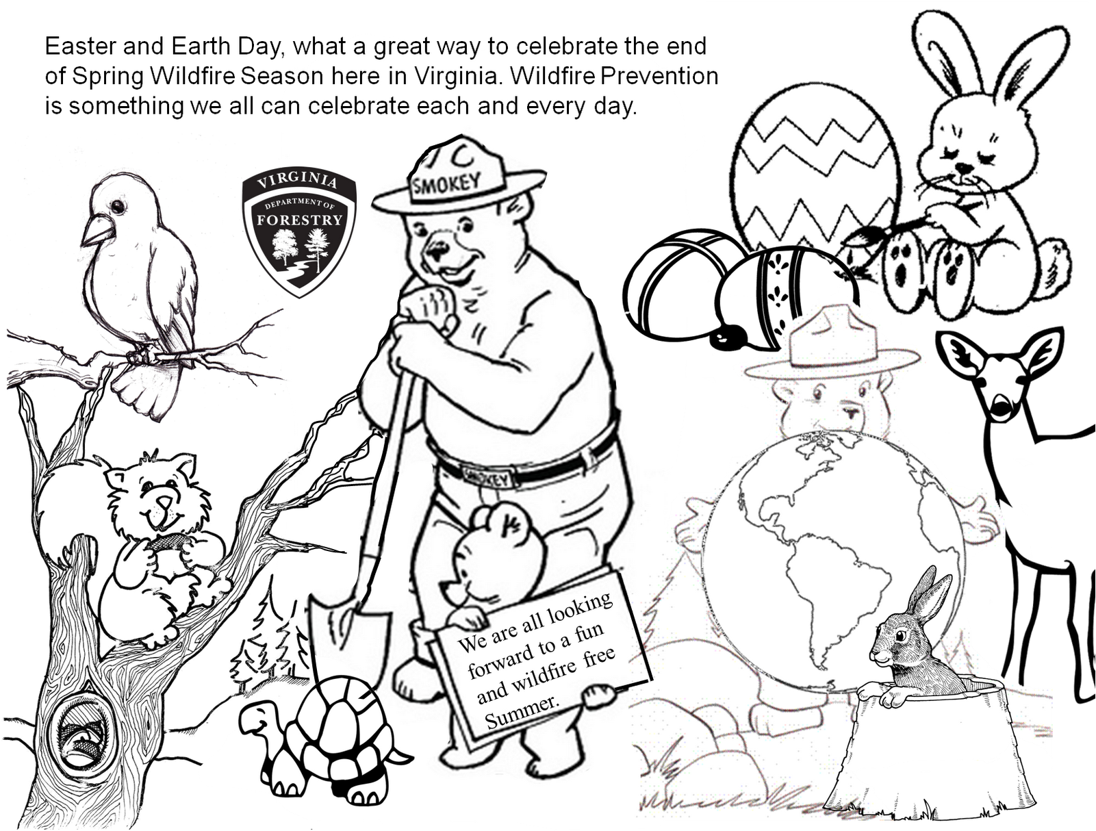 Below Is A Picture From A Recent Wildfire Showing Some - Love Easter Colouring Book, Egg Colouring Book (1600x1270), Png Download