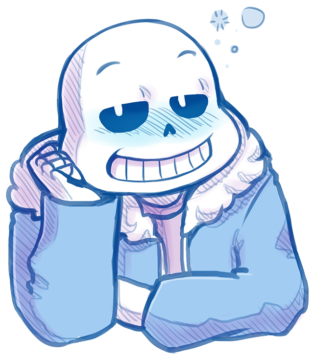 Clip Download Blush Drawing Love Expression - Sans Blushing (887x930), Png Download