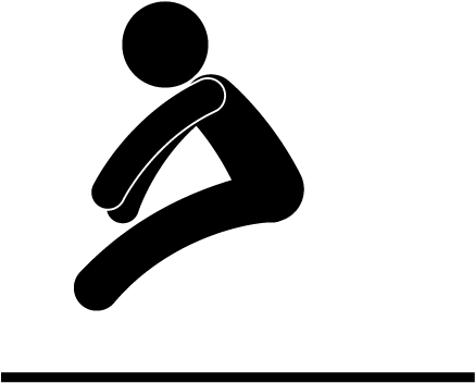 Long Jump Clipart Png - Long Jump Olympic Symbol (640x480), Png Download