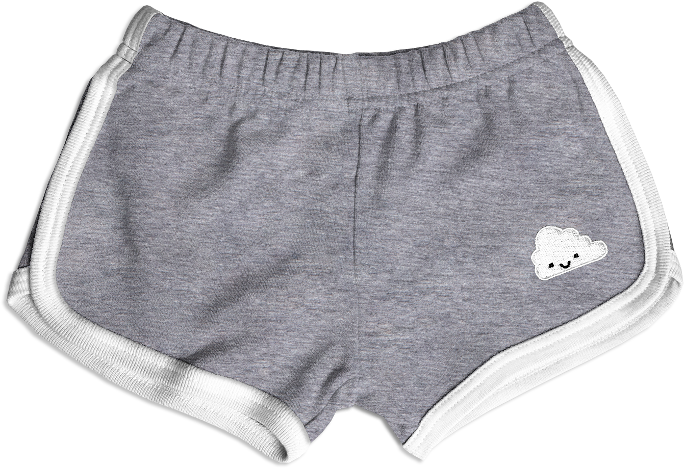Shorts - Grey Cloud - Brambler Boutique - Shorts (1500x1500), Png Download