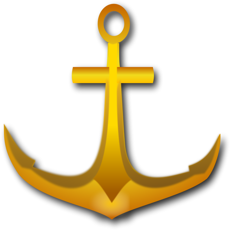 How To Set Use Golden Anchor Clipart (889x900), Png Download