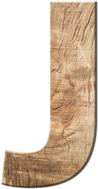 Letters, Abc, Wood, Grain, Education, Gold, Golden - J (960x720), Png Download