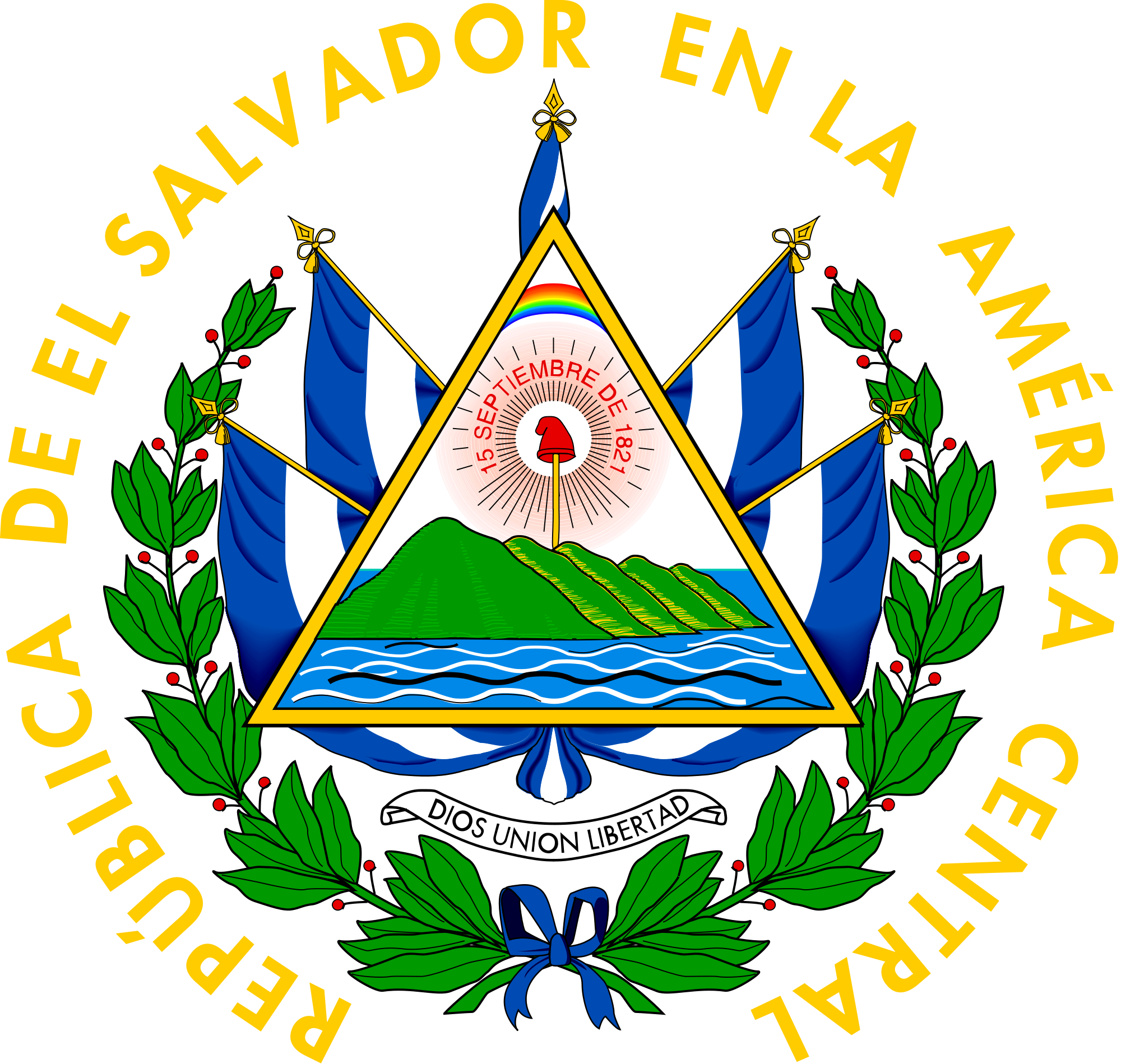 Censos De El Salvador - El Salvador Flag Symbol (1078x1024), Png Download