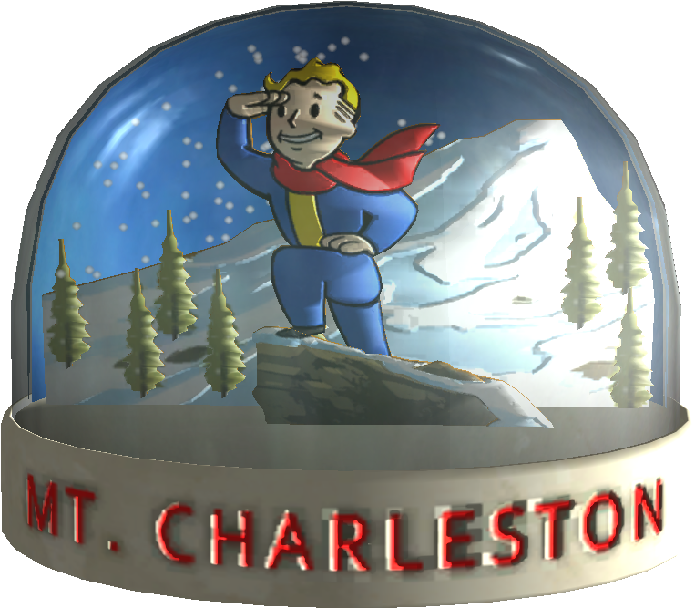 Snow Globe - Mt - Charleston - Snow Globe Fallout Buy (794x695), Png Download