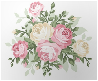 Vector Illustration Of Vintage Roses - Gorgeous Calla Lily Necklace (400x400), Png Download