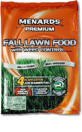 Menards Premium Fall Lawn Food With Weed Control - Menards (338x543), Png Download