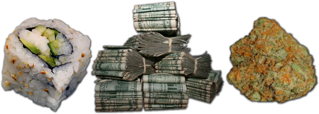 Bag Of Weed Png - Design Note Cards (pk Of 10) (1280x486), Png Download