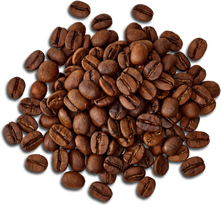 Beans Pile Caffe Pagato - Pile Of Caffeine Beans Png (434x415), Png Download