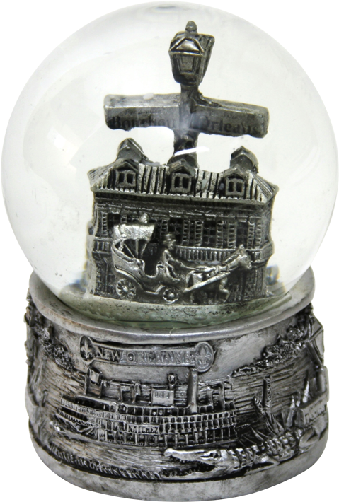 New Orleans French Quarter Snowglobe - Cajun Creations New Orleans French Quarter Snowglobe (720x720), Png Download