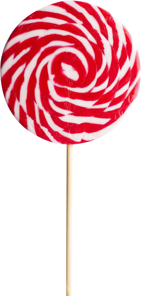 Lollipop Png Transparent Image - Red And White Lollipop Png (500x907), Png Download