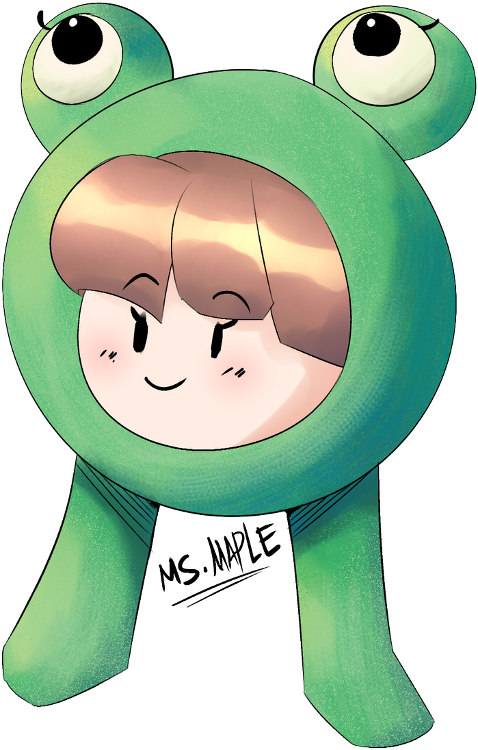 Last Night It's A Froggo Bean Had To Doodle And Color - Cartoon (889x1200), Png Download