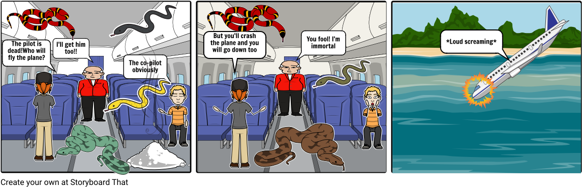 Danny Devito Has Snakes On A Plane Part - Storyboard (1164x385), Png Download