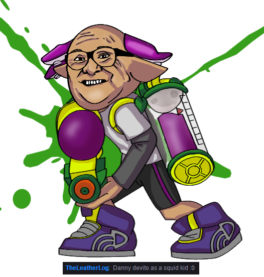 Danny Devito As A Squid Kid - Danny Devito Squid (526x552), Png Download
