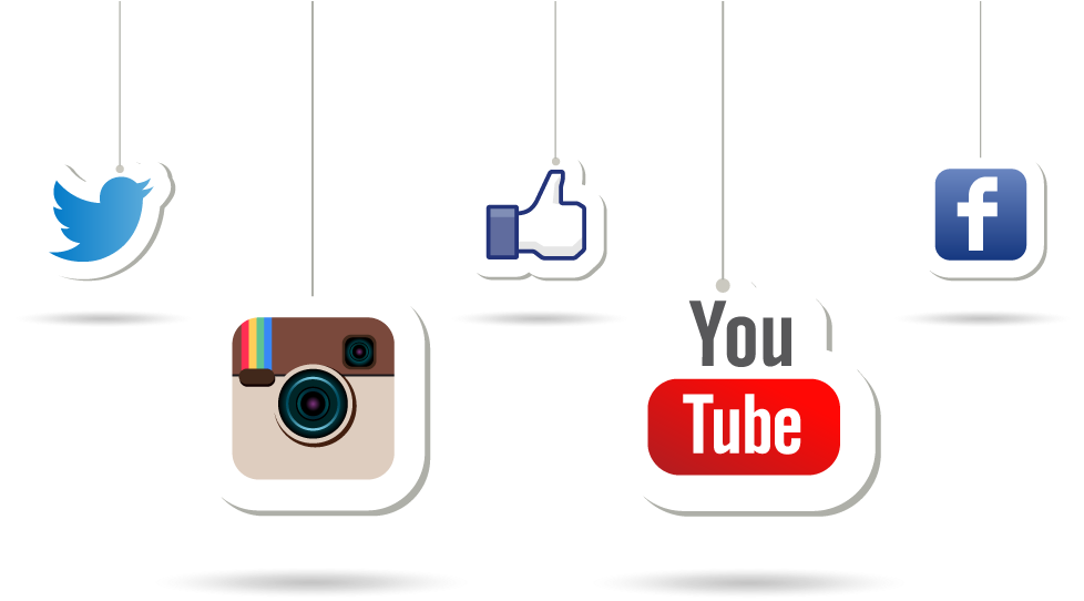 Facebook Instagram And Twitter Logo Png Download - Social Media Channel Png (1000x600), Png Download