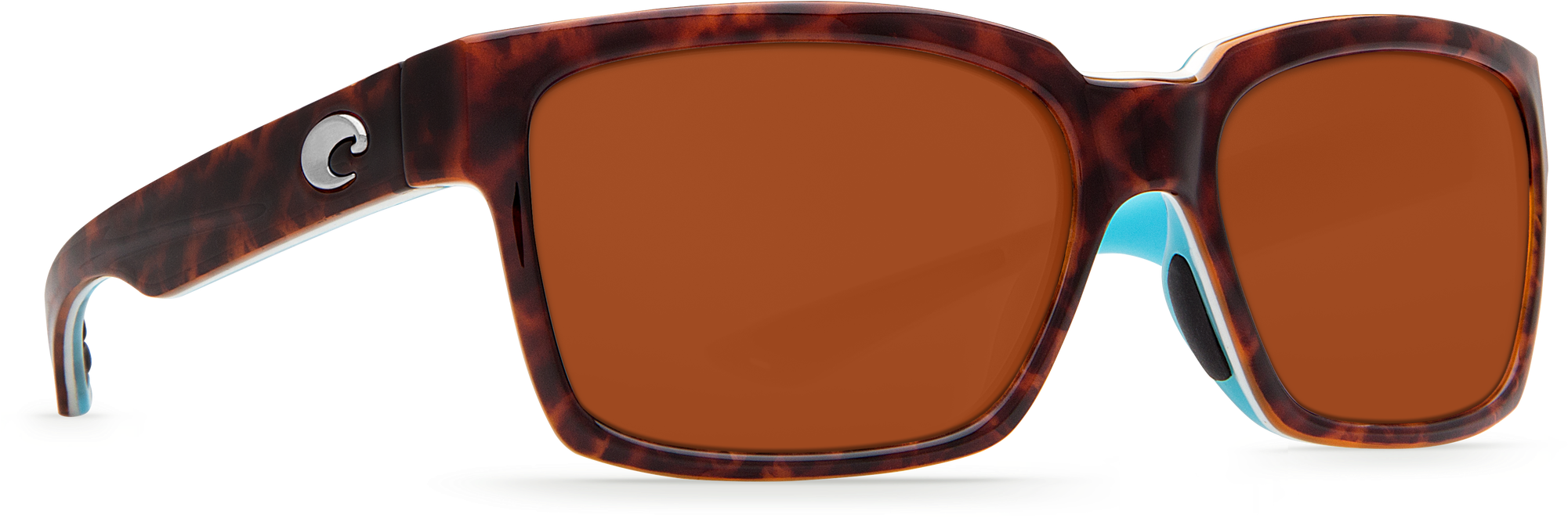Costa Del Mar Playa Sunglasses In Light Tort/white/aqua, - Costa Del Mar Playa Polarized Py 88 Ogglp Blue Women/men (2000x1000), Png Download