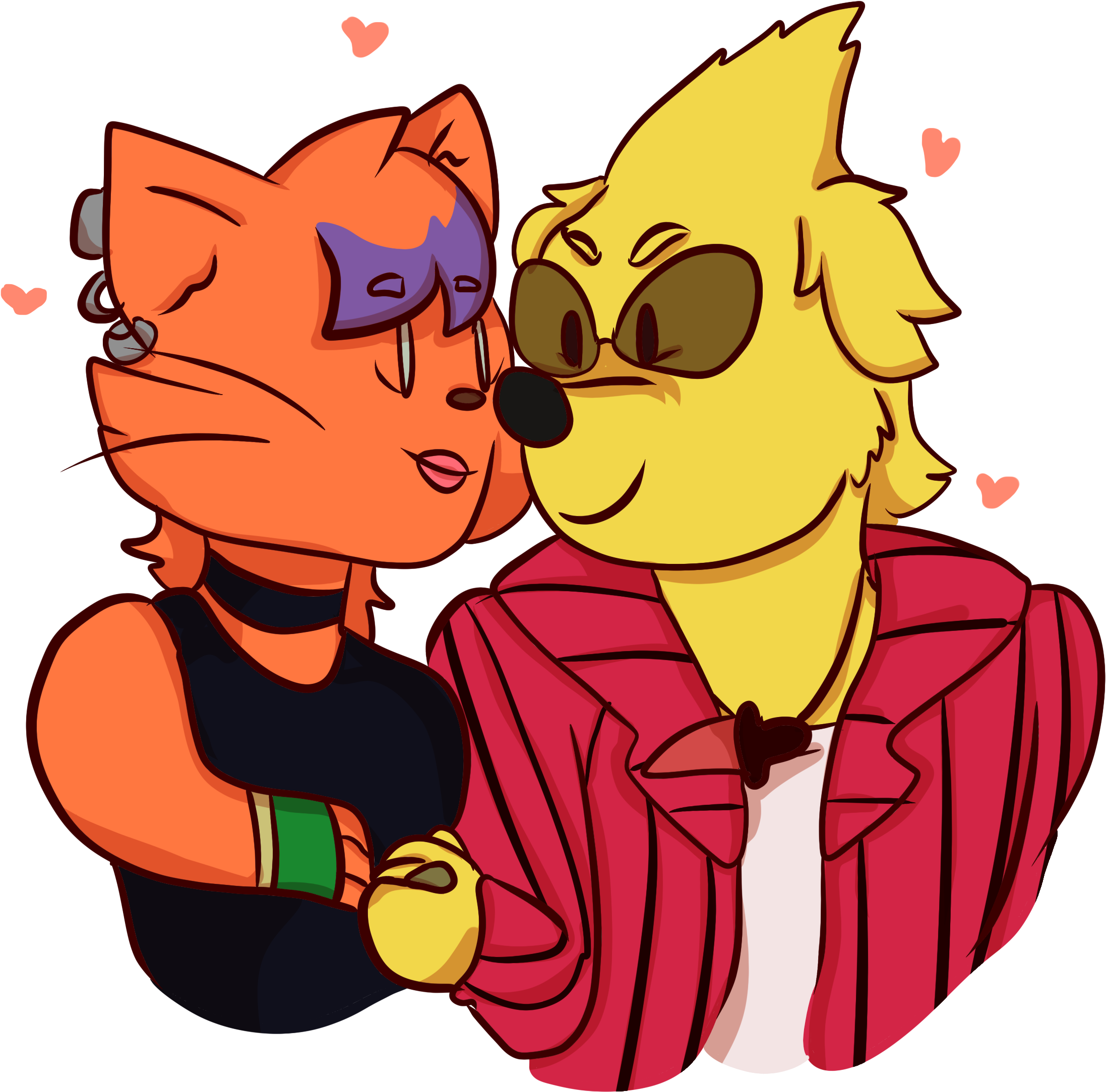 Here's Frank And Shonda As Animals For Lindsocolo - Cartoon (2400x2600), Png Download