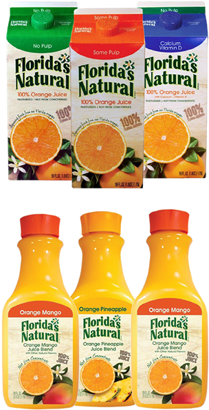 Florida's Natural Orange Juice, No Pulp - 59 Fl Oz (340x650), Png Download