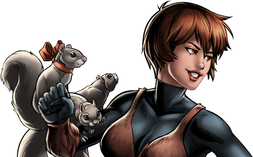 Marvel's New Warriors / Squirrel Girl Comedy Tv Series - Marvel Squirrel Girl (951x528), Png Download
